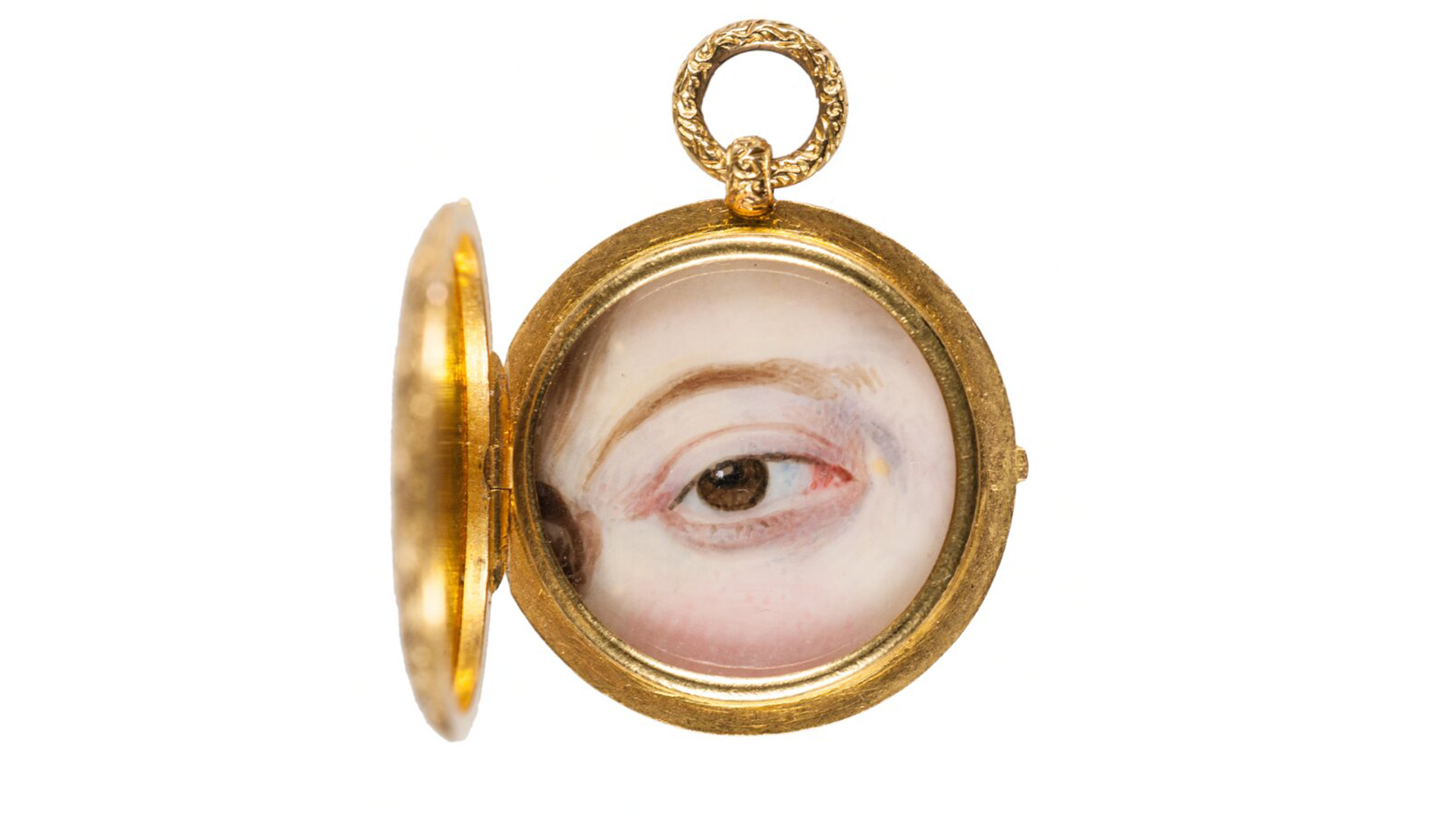 Locket with eye miniature, attributed to William Charles Ross, Nationalmuseum, Sweden, 1817, public domain, courtesy WikiCommons.